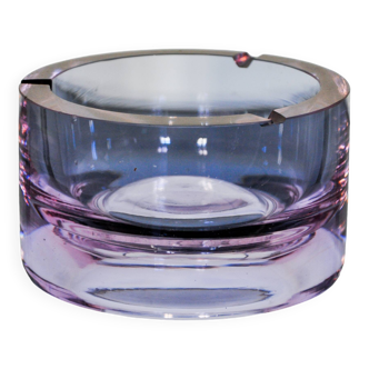 XL Sommerso pink ashtray by Seguso, Murano glass, Italy, 1970