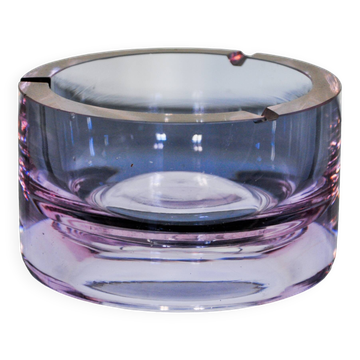Cendrier xl Sommerso rose par Seguso, verre de Murano, Italie, 1970