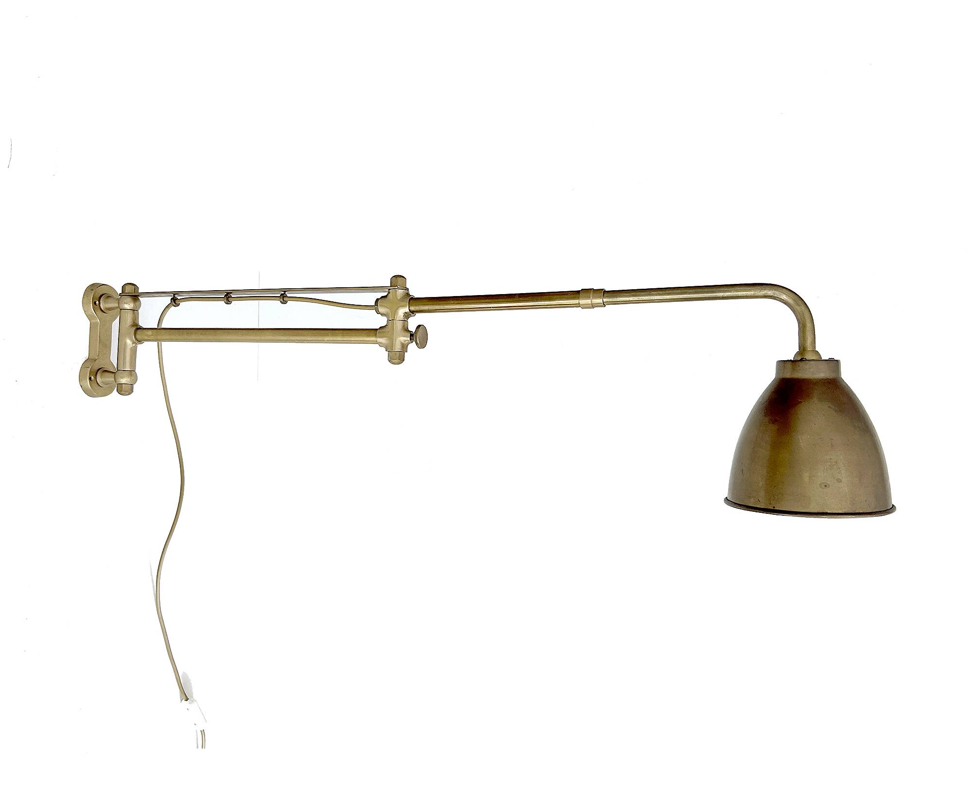 Large industrial art deco wall lamp