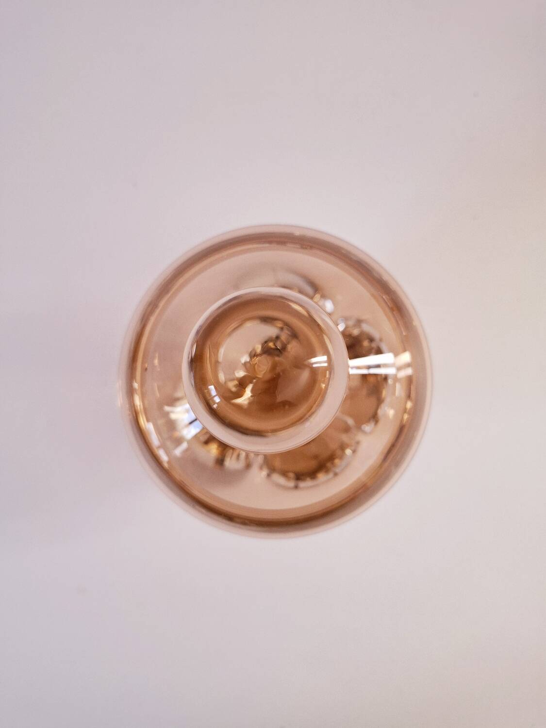 A pair of submerged glassware from the 1940s.