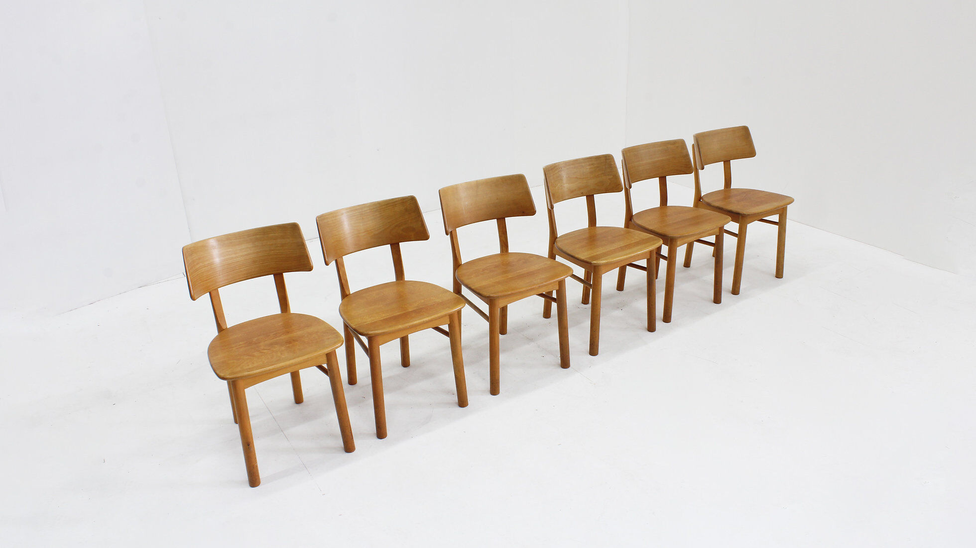 Vintage Danish mid-century dining chairs set of 6
