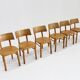 Vintage Danish mid-century dining chairs set of 6