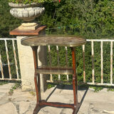 Louis XVI style mahogany kidney table