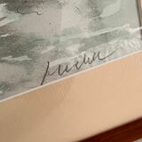 Painting Boat and its canoe