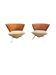 Giorgio Saporiti Post Modern Jada Slipper Chairs, very rare two-tone model, 1970s