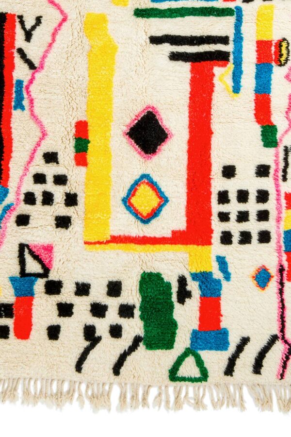 Tapis berbère azilal multicolore