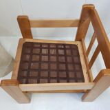 Wool and pine chair, 1960