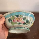 Coupe Plate Empty Pocket Family Rose Celadon Porcelain Peranakan Qing