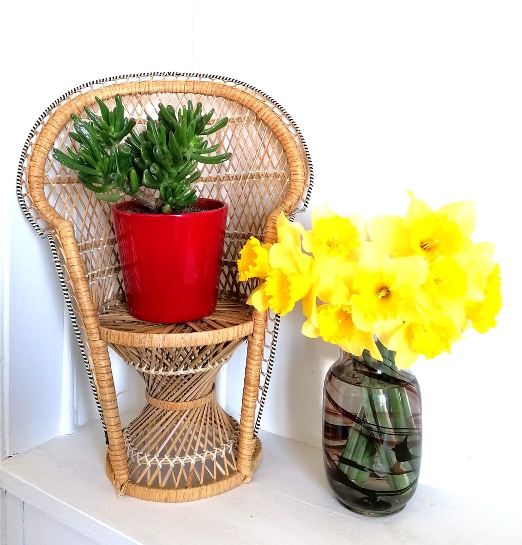Emmanuelle armchair in doll rattan 48 cm