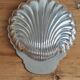 Silver metal dish shell w.rogers