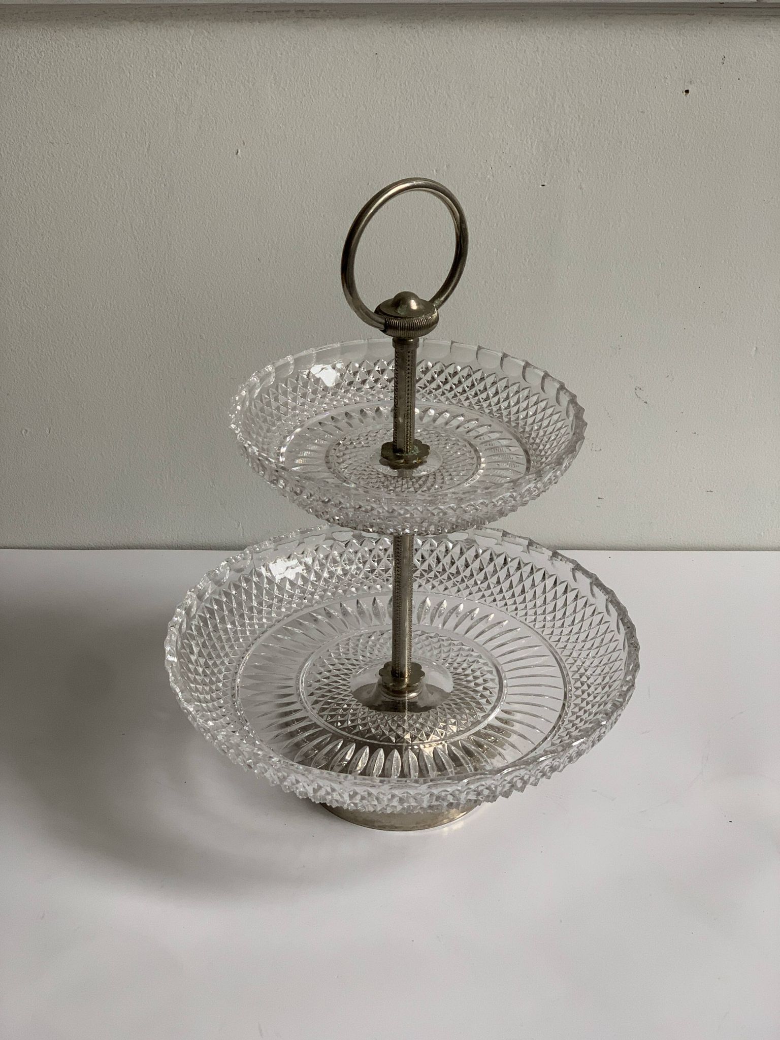 Présentoir mignardise en cristal