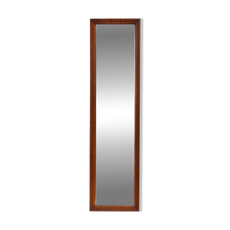 Miroir Art déco français avec cadre en chêne sculpté, vers 1930