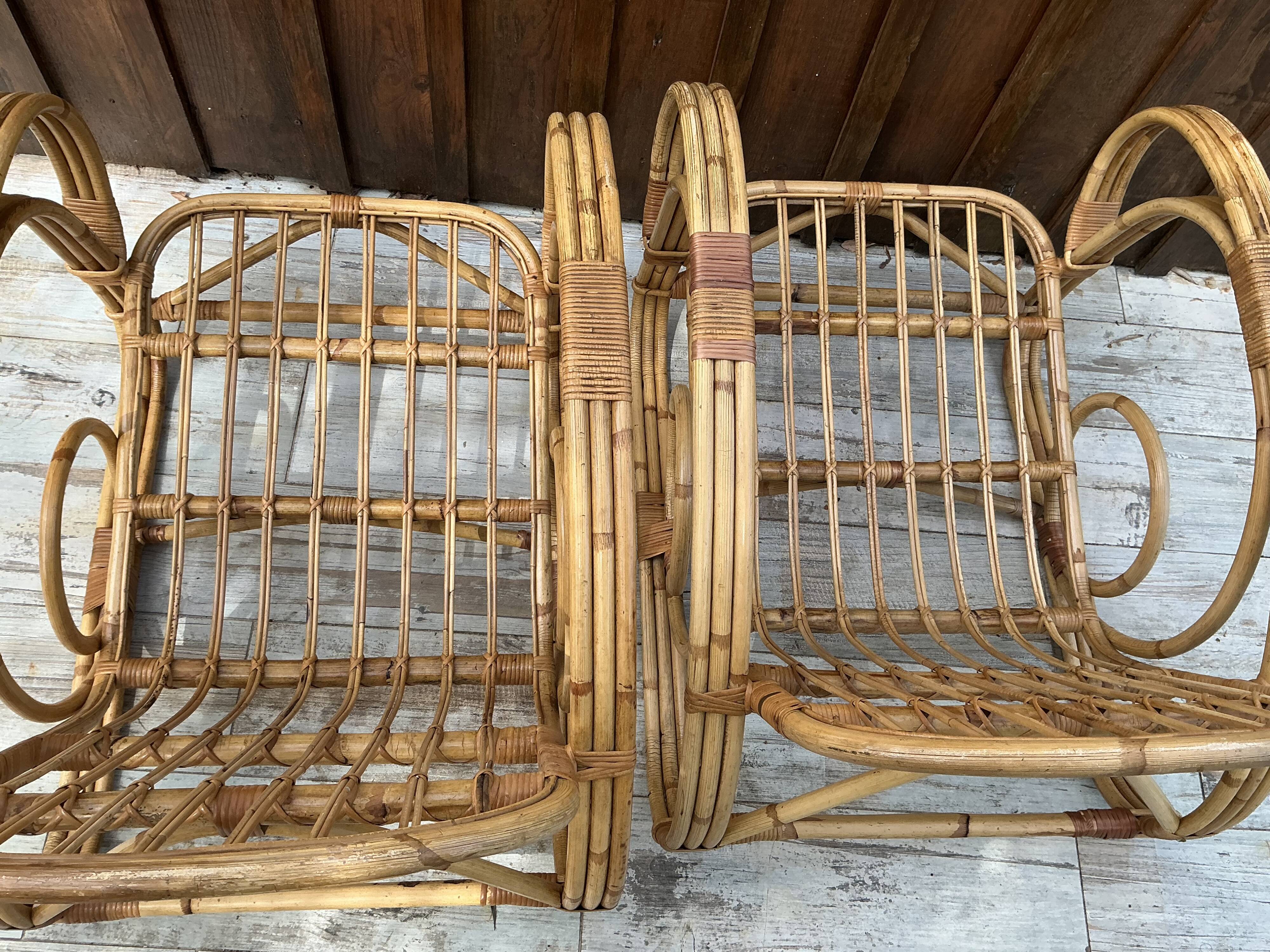 Pair of Riviera lounge chairs from the 1950s.