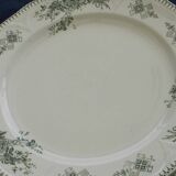 Lot de 8 assiettes à dessert en faïence boch la louviere. modèle duchesse.