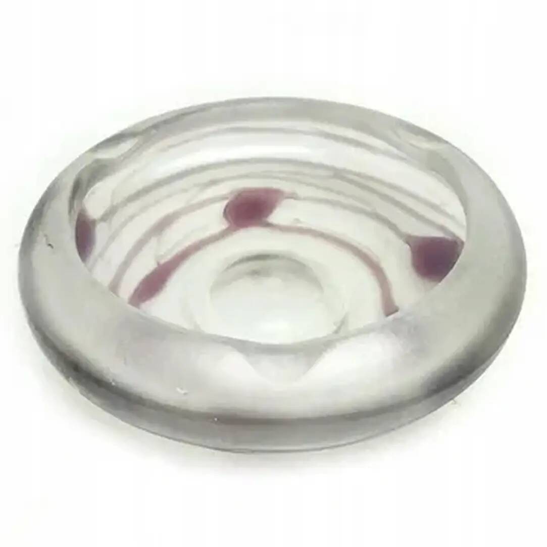 Art Nouveau fruit bowl, glass, Germany, 1970s