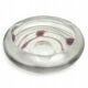 Art Nouveau fruit bowl, glass, Germany, 1970s