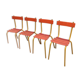 Set de 4 chaises de jardin