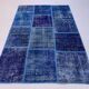 Distressed turkish patchwork rug 183x123 cm