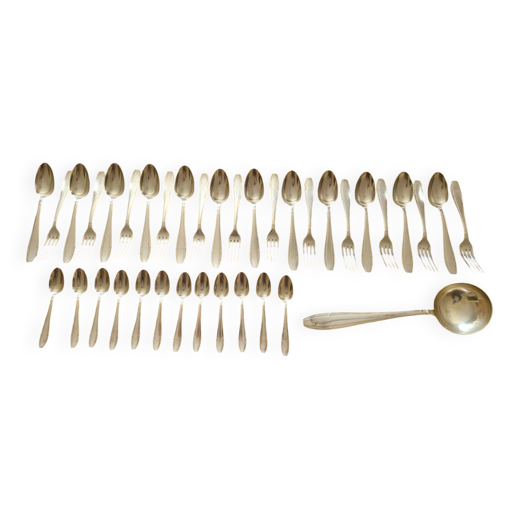 Apollo 12-piece silver-plated cutlery set