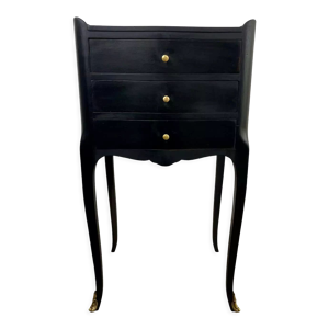 Table de chevet noire