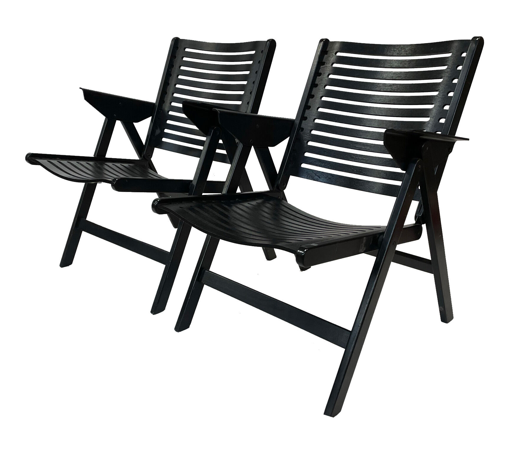 Niko Kralj Slovenian Rex Plywood Folding Chair for Stol 1950s in Black