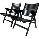 Niko Kralj Slovenian Rex Plywood Folding Chair for Stol 1950s in Black