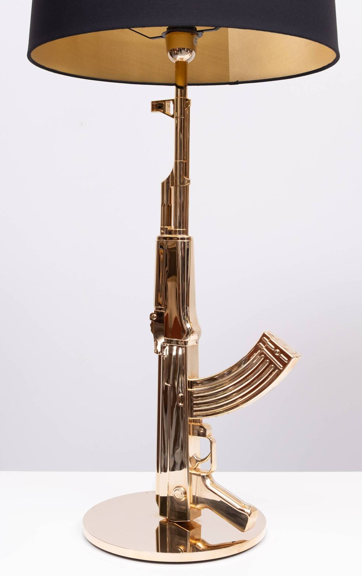 Original set of 2 Flos AK 47 Kalashnikov Table Gun Lamps by Philippe Starck