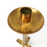Scandinavian brass candle holder Ivar Ålenius Björk for Ystal Metall 1960