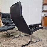 Set price! De Sede DS-2030 2x lounge chair + ottoman, vintage