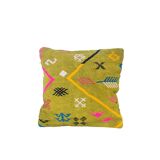 Coussin marocain vert tribal
