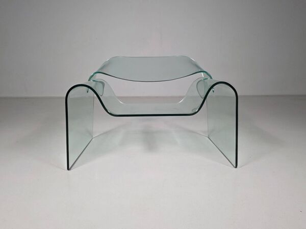 Fauteuil ''Ghost'' en verre par Cini Boeri pour FIAM Italie, années 1980