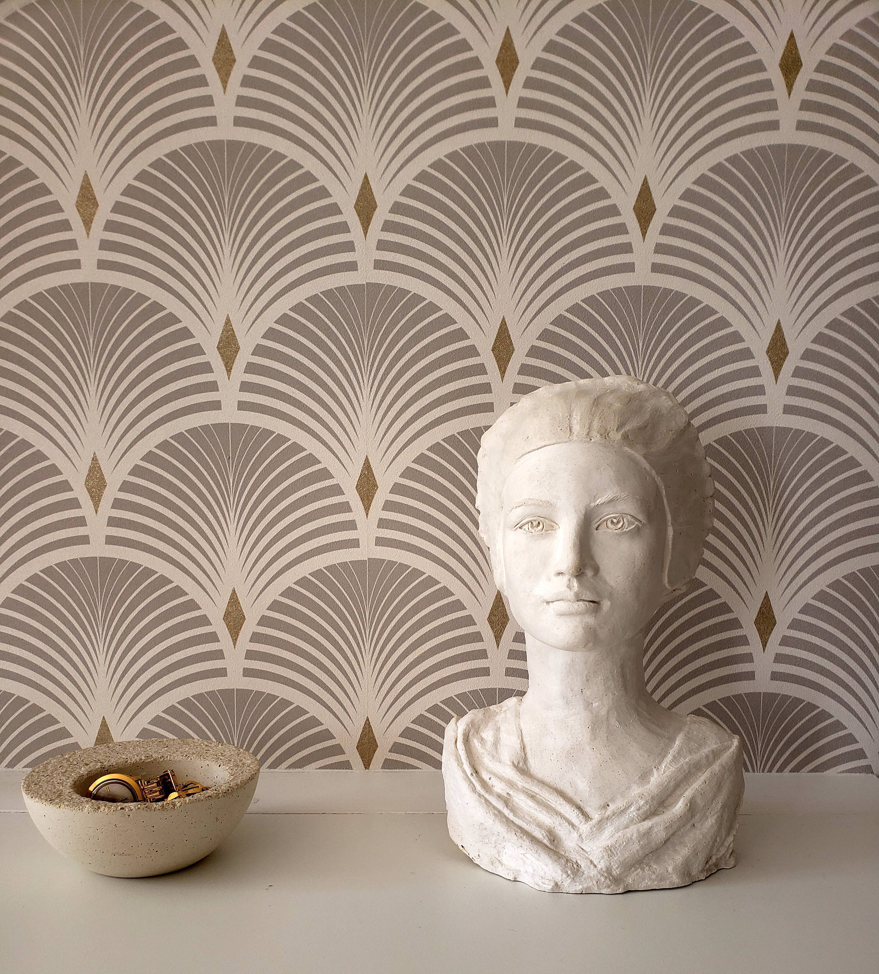 Plaster bust of a woman