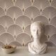 Plaster bust of a woman