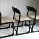 Lot de 3 chaises traîneau