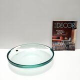 Elegant Thick Glass Centerpiece / Trinket Bowl attr. to Fontana Arte, Italy