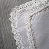 3 antique embroidered placemats and matching napkins