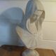 Bust of the Virgin in alabaster by Guglielmo Pugi.