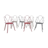 Lot of 6 garden chairs