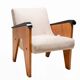 Vintage A-frame wooden armchairs, Czech design, 1950s, set of 3