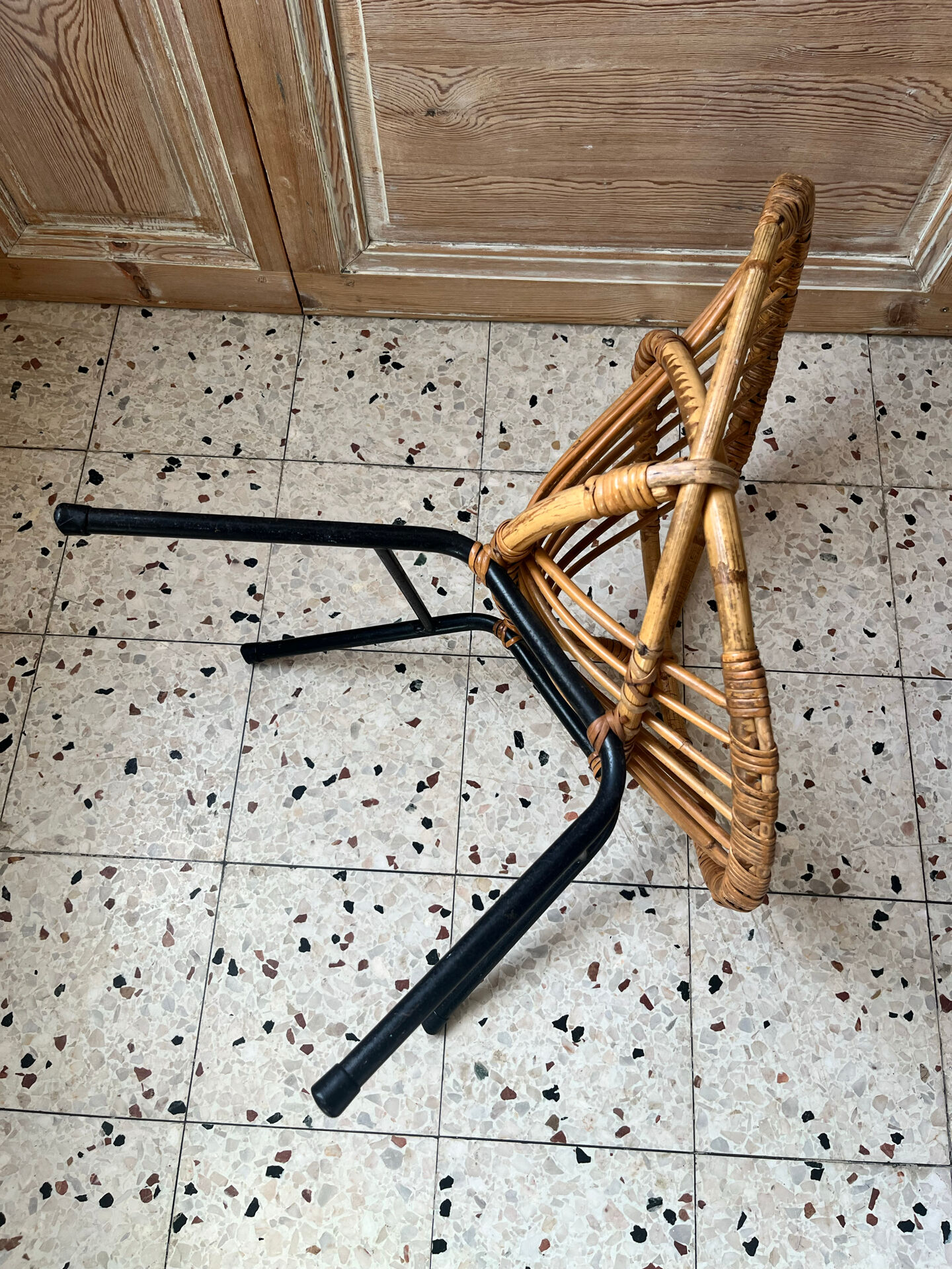 Child's rattan armchair