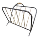 Steel and brass magazine rack
