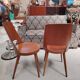 Pair of Scandinavian chairs with round seats, 1950s