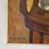 Oil on canvas still life by Bogdan 1968