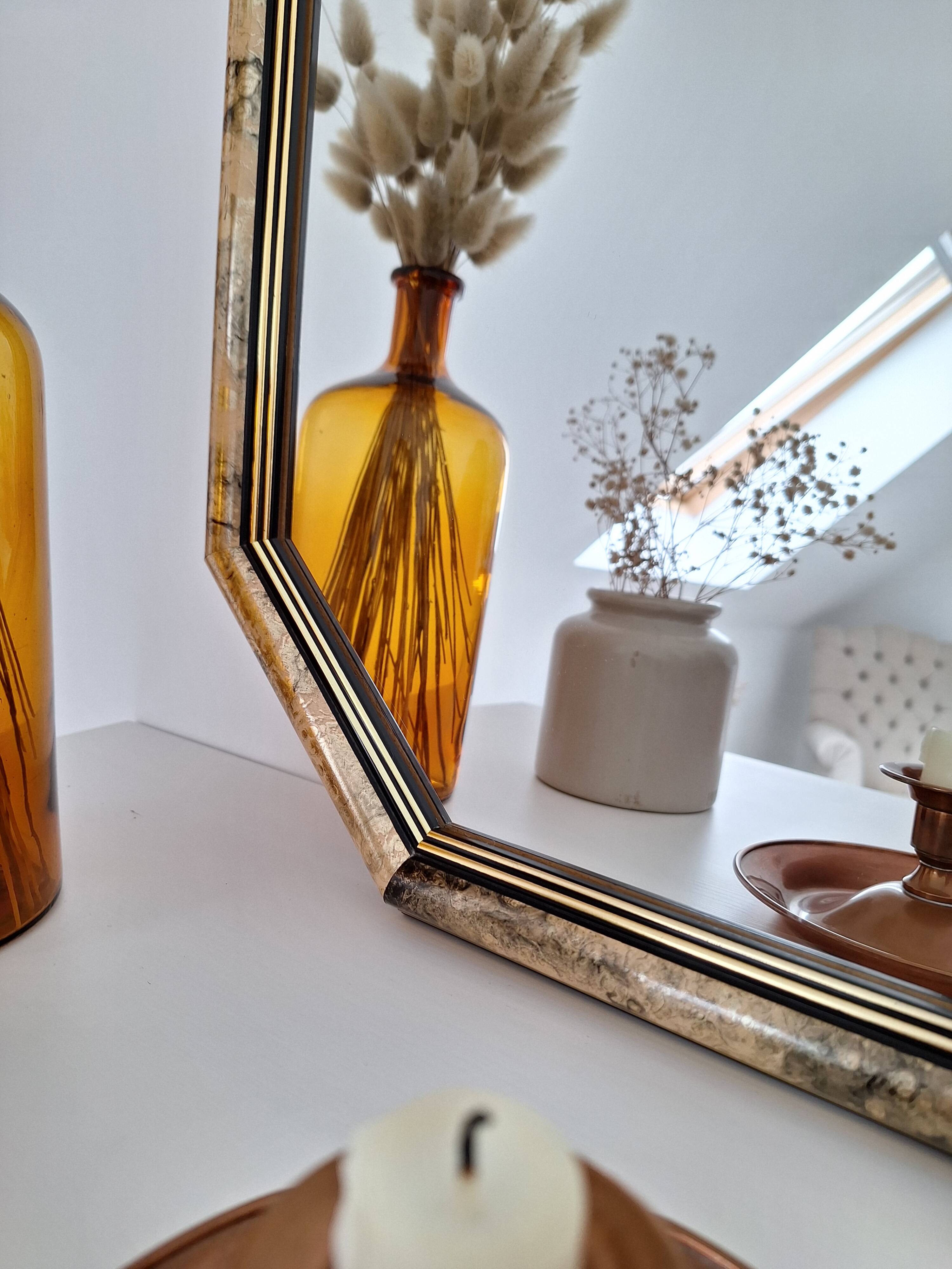 Vintage octagon mirror