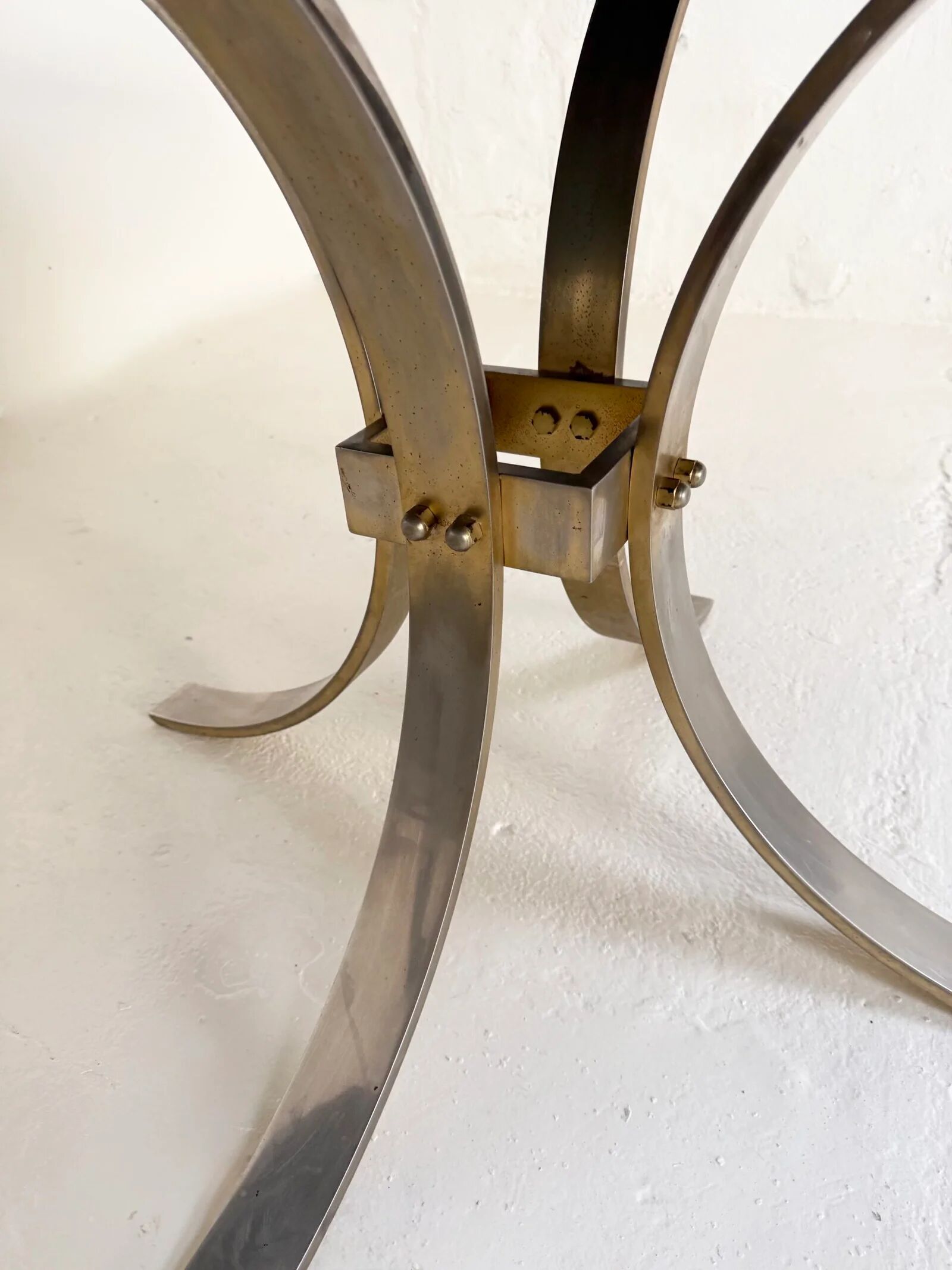 Octagonal dining table in resin, Italy 1970s