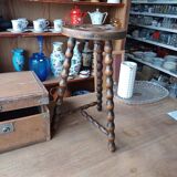 Beaded Tripod Mid-Height Stool