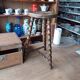 Beaded Tripod Mid-Height Stool