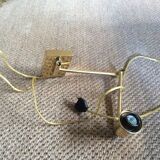 Wall lamp in gold metal