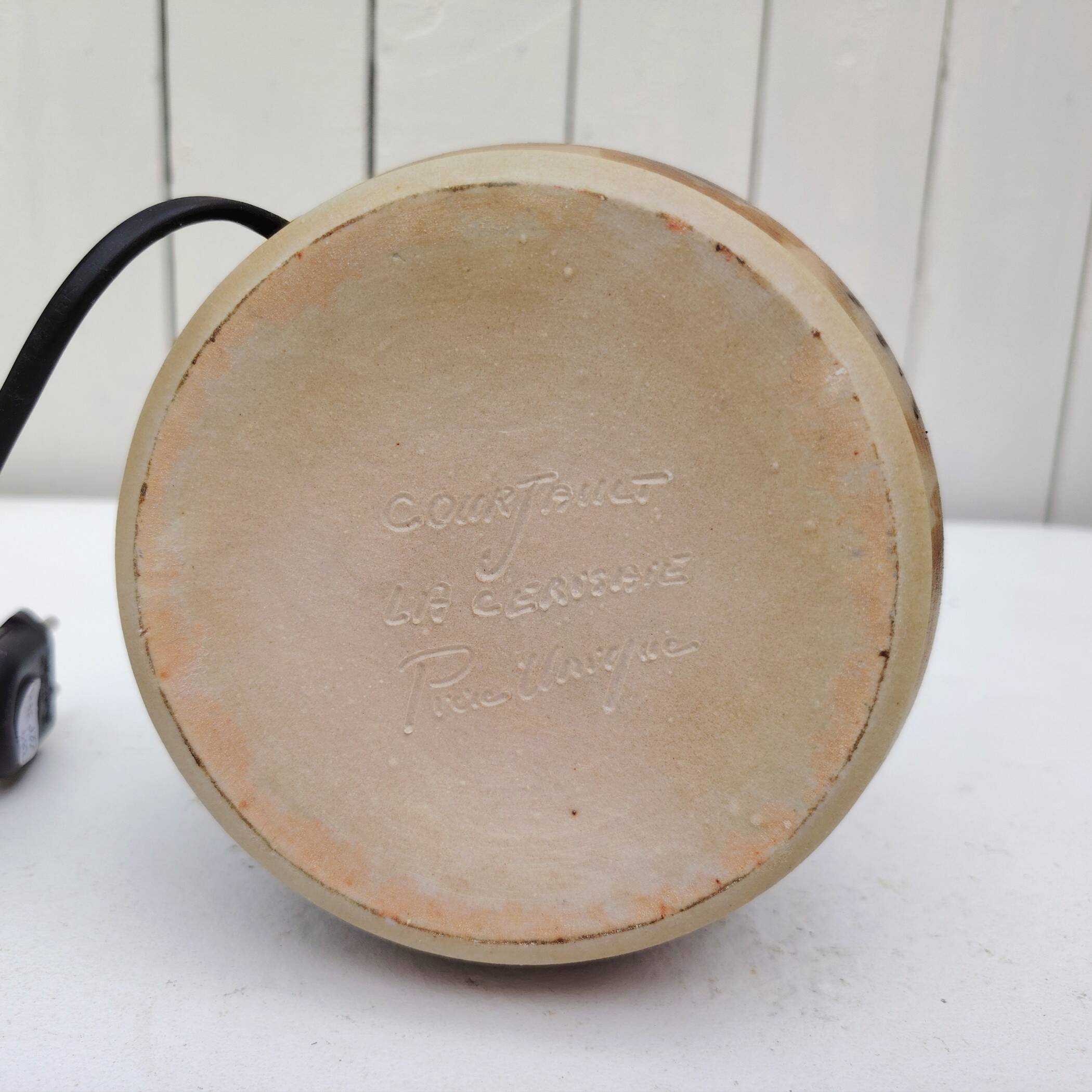 Ceramic lamp base, Jean-Claude Courjault, vintage