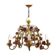 Lustre floral Hollywood Regency, années 1970